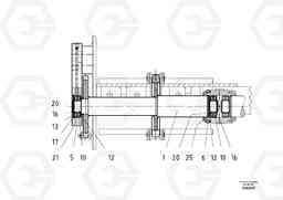 55622 Conveyor Drive Shaft ABG3870 S/N 20538 -, Volvo Construction Equipment