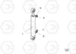 61482 Hopper Cylinder ABG8820/ABG8820B ABG8820 S/N 21098-23354 ABG8820B S/N 23355-, Volvo Construction Equipment