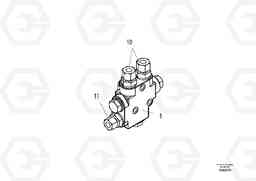 51241 Flush Valve ABG8820/ABG8820B ABG8820 S/N 21098-23354 ABG8820B S/N 23355-, Volvo Construction Equipment