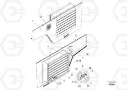 46415 Side hatch ABG8820/ABG8820B ABG8820 S/N 21098-23354 ABG8820B S/N 23355-, Volvo Construction Equipment