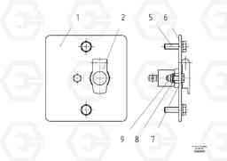 74438 Mounting Parts Socket ABG3870 S/N 20538 -, Volvo Construction Equipment