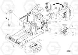 52030 Hydraulic Front Apron Plate ABG8820/ABG8820B ABG8820 S/N 21098-23354 ABG8820B S/N 23355-, Volvo Construction Equipment