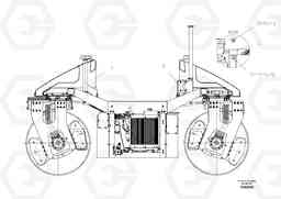 80516 Mounting Parts for Drive Assembly DD95 S/N 20624 -, Volvo Construction Equipment