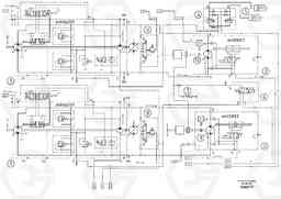 47719 Hydraulic diagram ABG8820/ABG8820B ABG8820 S/N 21098-23354 ABG8820B S/N 23355-, Volvo Construction Equipment