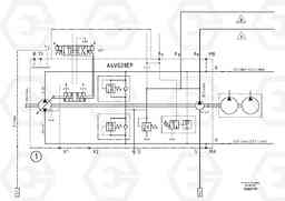 47720 Hydraulic diagram ABG8820/ABG8820B ABG8820 S/N 21098-23354 ABG8820B S/N 23355-, Volvo Construction Equipment