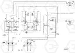 47722 Hydraulic diagram ABG8820/ABG8820B ABG8820 S/N 21098-23354 ABG8820B S/N 23355-, Volvo Construction Equipment