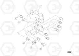 95495 Valve Block for Side Skirt Holder MW500 S/N 20591 -, Volvo Construction Equipment