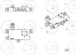 56150 Valve block ABG8820/ABG8820B ABG8820 S/N 21098-23354 ABG8820B S/N 23355-, Volvo Construction Equipment