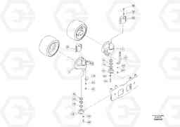 69231 Front wheels With Two-Wheel Drive ABG5870 S/N 22058 -, Volvo Construction Equipment