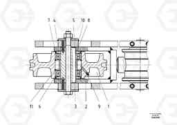 1250 Idler Wheel ABG8820/ABG8820B ABG8820 S/N 21098-23354 ABG8820B S/N 23355-, Volvo Construction Equipment