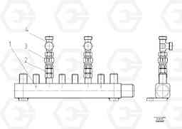 92171 Collecting Block - pre-assemble ABG9820 S/N 20812 -, Volvo Construction Equipment