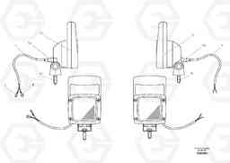 93903 Work Lights 4 Pcs. ABG9820 S/N 20812 -, Volvo Construction Equipment