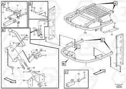 90451 Radiator casing, support L120E S/N 16001 - 19668 SWE, 64001- USA, 70701-BRA, Volvo Construction Equipment