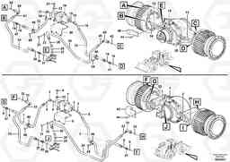 85157 Brake pipes, front axle and rear axle L350F, Volvo Construction Equipment