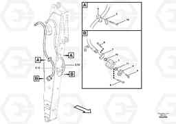 81757 Working hydraulic, hammer and shear for dipper arm EW180C, Volvo Construction Equipment