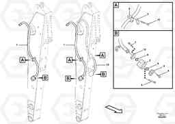 86215 Working hydraulic, hammer and shear for dipper arm EW180C, Volvo Construction Equipment