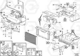 90719 Fresh air inlet, air filter and fan housing. L120F, Volvo Construction Equipment