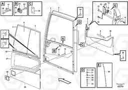 29426 Door, operator's cab PL4608, Volvo Construction Equipment