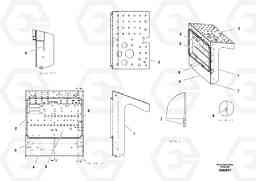 91838 Weldment Control Panel ABG4371 S/N 0847503049-, Volvo Construction Equipment