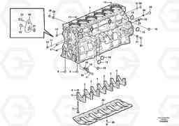 102837 Cylinder block L350F, Volvo Construction Equipment