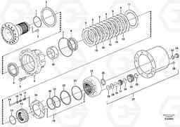 83628 Rear axle, Hub reduction EW180C, Volvo Construction Equipment