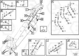 44981 Grease Piping EW140C, Volvo Construction Equipment