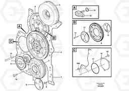 31938 Timing gear casing and gears L350F, Volvo Construction Equipment