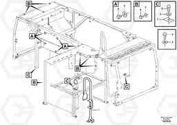 50467 Cowl frame EW230C, Volvo Construction Equipment