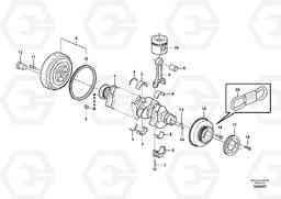 97529 Crankshaft and related parts EC200B PRIME S/N 30001-, Volvo Construction Equipment