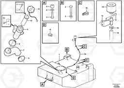 70448 Fuel tank with fitting parts L350F, Volvo Construction Equipment