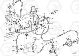 105106 Pneumatic system, diff lock, cab A25E, Volvo Construction Equipment
