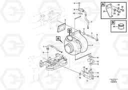 99648 Turbocharger with fitting parts L350F, Volvo Construction Equipment