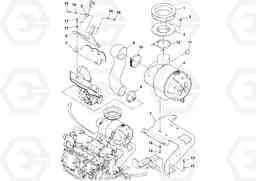 50245 Air cleaner installation PF6110 S/N 197474 -, Volvo Construction Equipment