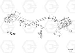 49248 Hydraulic system, pump to control valve EW230C, Volvo Construction Equipment