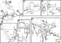 102167 Hydraulic system, upper brake line EW230C, Volvo Construction Equipment