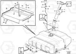 60300 Fuel tank with fitting parts L120F, Volvo Construction Equipment