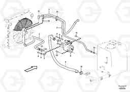 49250 Hydraulic system, oil cooling system EW230C, Volvo Construction Equipment