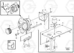 49184 Alternator with fitting parts. L350F, Volvo Construction Equipment