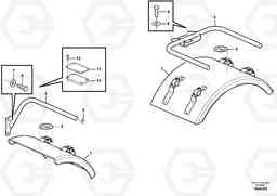 3622 Mud guards EW140C, Volvo Construction Equipment