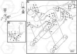 102168 Working hydraulic, rear dozer blade EW230C, Volvo Construction Equipment