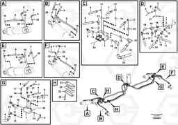 106798 Working hydraulics, front and rear outrigger EW230C, Volvo Construction Equipment