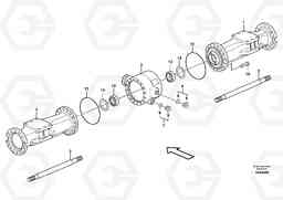 85055 Rear axle, Axle casing EW210C, Volvo Construction Equipment