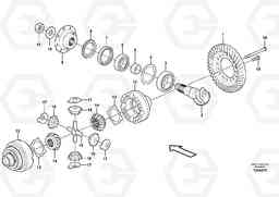 99808 Rear axle, Differential EW230C, Volvo Construction Equipment