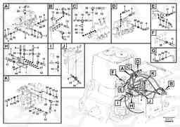 95233 Servo system, control valve to remote control valve EC360C S/N 115001-, Volvo Construction Equipment