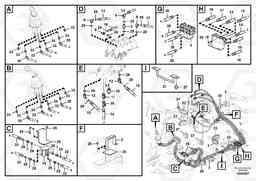 35033 Servo system, control valve to remote control valve EC360C, Volvo Construction Equipment