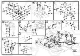 94942 Servo system, control valve to remote control valve EC360C S/N 115001-, Volvo Construction Equipment
