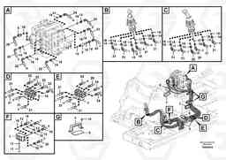 87706 Servo system, control valve to remote control valve EC290B PRIME S/N 17001-/85001- 35001-, Volvo Construction Equipment