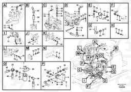 95630 Servo system, pump piping and filter mount. EC290B PRIME S/N 17001-/85001- 35001-, Volvo Construction Equipment