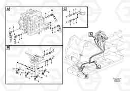 104074 Servo system, control valve to remote control valve pedal EC200B PRIME S/N 30001-, Volvo Construction Equipment