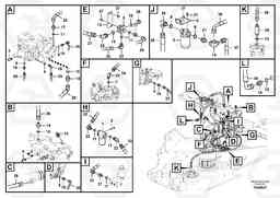 87767 Servo system, pump piping and filter mount. EC210B PRIME S/N 70001-/80001- 35001-, Volvo Construction Equipment